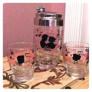 You, Me, Ours Vintage Barware Shaker Cocktail Set